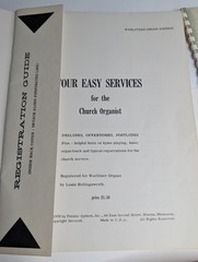 x4 LOT 1948-59 Organ Sheet Music Books Hymns Wurlitzer Lowrey Hammond Schuler