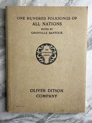 One Hundred Folk Songs of All Nations Musician&rsquo;s Library VTG 1911 Medium Voice
