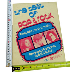 THE BEST OF ROCK & POP SONGBOOK piano/vocal/guitar Paperback 160 Pgs Music Book