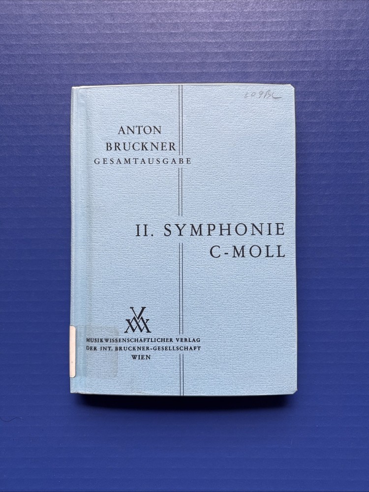 Bruckner – Symphony No. 2 in C Minor (1877) – Hardcover MV Wien Study Score