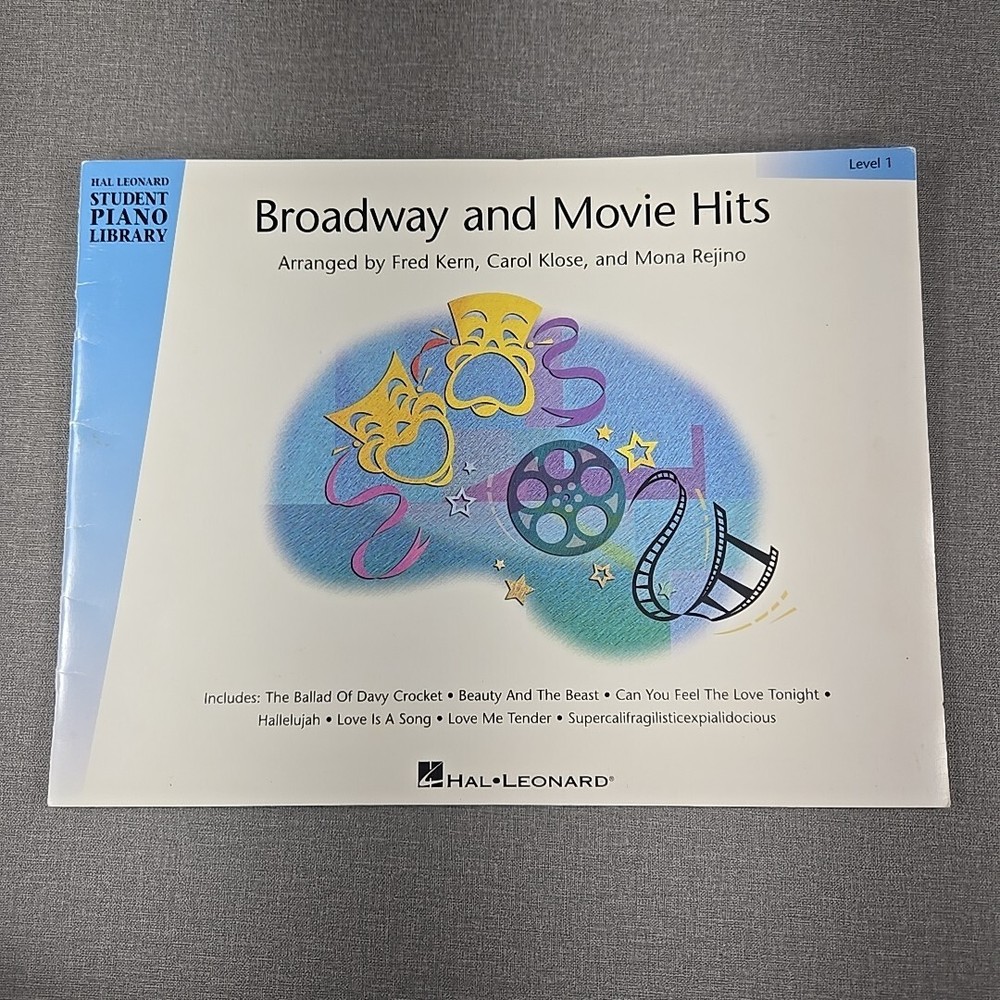 Broadway and Movie Hits Level 1 by Kern Klose Rejino 2005 Paperback Songbook