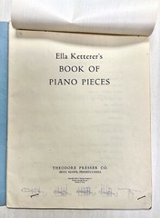 Vintage 1947 Ella Ketterer&rsquo;s Book of Piano Pieces – CLASSIC PIANO Instruction!