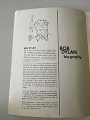 Bob Dylan Himself 1965 Songbook His Words His Music 32 pages His Early Music