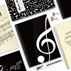 Professional Music Composition Notebook – 26x19cm, Soft Cover, 100 Blank Pages