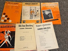Huge Lot of 22 Vintage Chord Organ songbooks & Sheet Music 50s-70s piano vocals