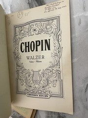 3 Music Books Chopin VTG Zen-On Nocturnes Preludes Rondos Valses Waltzes