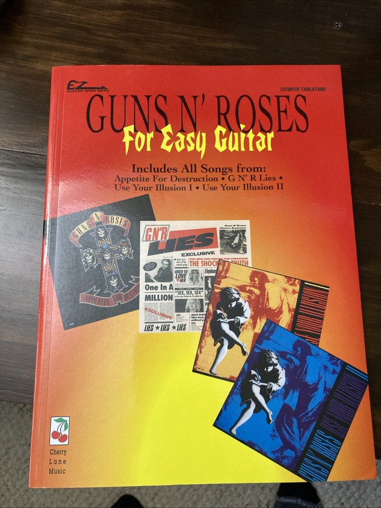 Guns&rsquo;n Roses for Easy Guitar by Cherry Lane Music Book Tab Multiple Albums Songs