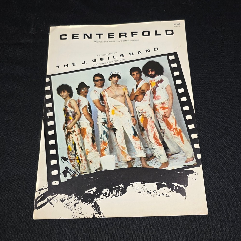 CENTERFOLD Sheet Music P/V/G The J. Geils Band Cherry Lane 1981
