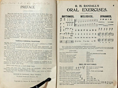 1901 Time and Tune Ransom H. Randall Music Elocution Book Evanston IL RARE