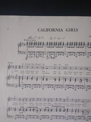 Vintage 1965 Beach Boys California Girls Sheet Music Fair