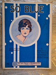 De Sylva Brown Henderson Sheet Music 1927 So Blue Vintage Piano