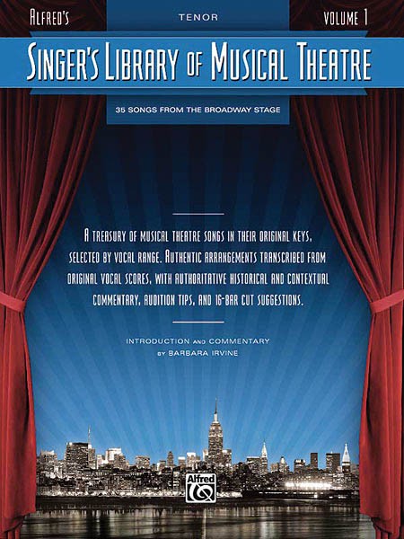 Singer&rsquo;s Library Musical Theatre Vol 1 Tenor Piano Sheet Music Songs Book