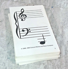 Vintage Deck-A-Music Flash Cards by General Words & Music Company 1984