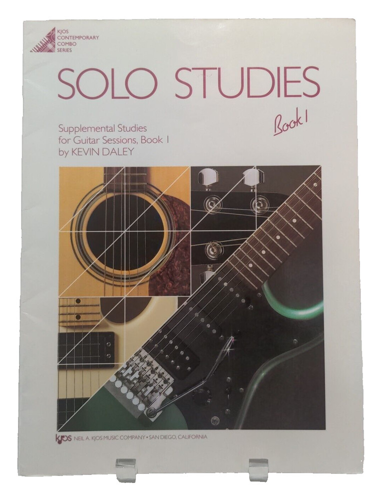 Solo Studies Book 1 Sheet Music Song Book Guitar Sessions Kevin Daley M8
