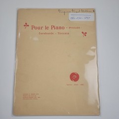 Sheet Music, « Pour le Piano », Debussy, Prélude, Sarabande, and Toccata 1901 SM2