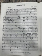 INDIAN LAKE Sheet Music The Cowsills Tony Romeo P/V/G 1968