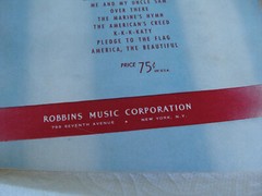 NEW Vtg 40s Robbins Music Corp Choral Patriotic AMERICA USA Song Book HUGO FREY