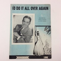 I&rsquo;D Do It All Over Again Dick Robertson James Cavanaugh 1945 Pop VTG Sheet Music