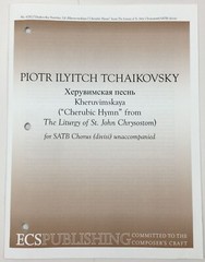 Piotr Ilyitch Tchaikovsky Cherubic Hymn SATB Divisi Unaccompanied Sheet Music
