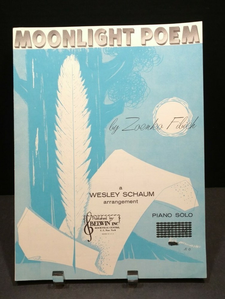 Moonlight Poem Sheet Music Piano Solo Cover Art F3F