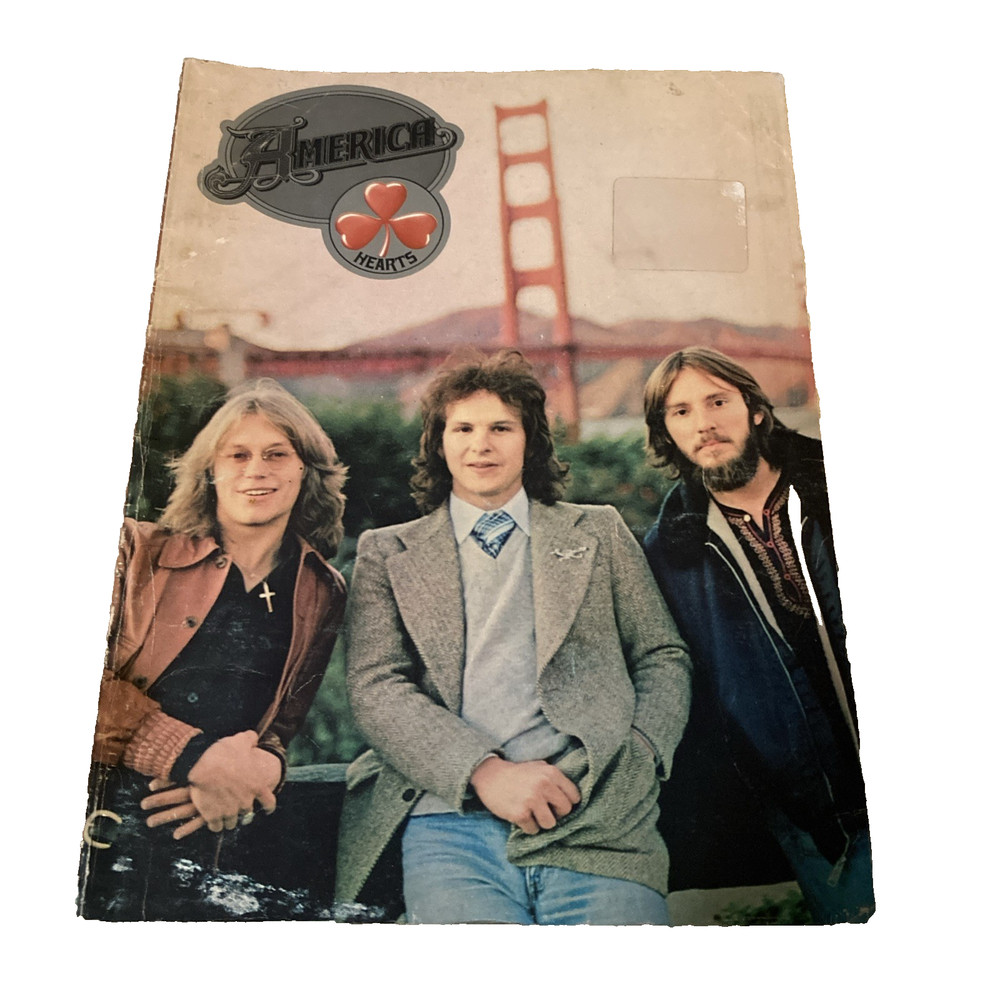 Vintage Hearts by America (WB Music Corp, 1975) – Sheet Music Songbook