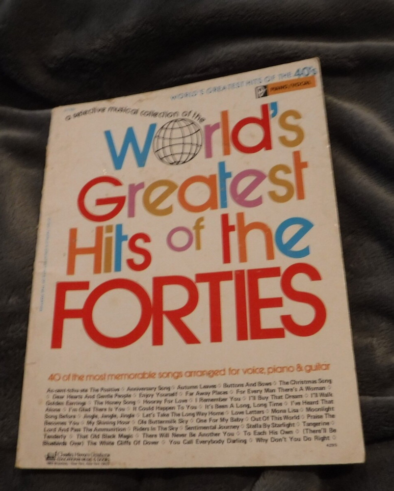 WORLD&rsquo;S GREATEST HITS OF THE FORTIES -Charles H. Hansen Music Corp. SHEET MUSIC