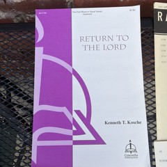 SATB Sheet Music Lot Of 24 Sheets Church Choral Sacred Christian Choir VG