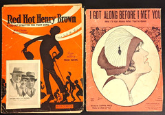 1924 1925 1944 (2) Vintage Lot of 4 Sheet Lyrics Words Music