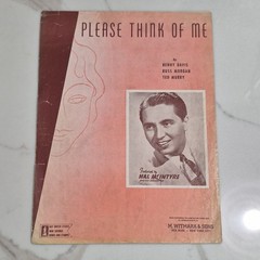 M. Witmark & Sons Please Think of Me Piano Sheet Music Pop Davis Morgan Murry