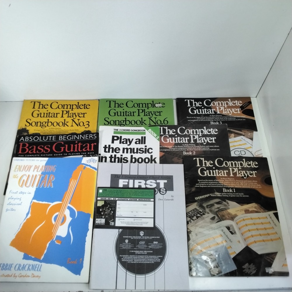 X9 Learning Guitar Books The Complete Guitar Player Beginners Bass Guitar etc