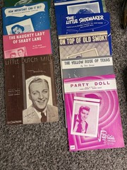 Lot of 22 Vintage Sheet Music 1940s-1950s Bing Crosby Pat Boone Standards
