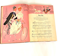 Fireside Book of American Songs Sheet Folk Music Americana Illustrated Vtg 1952