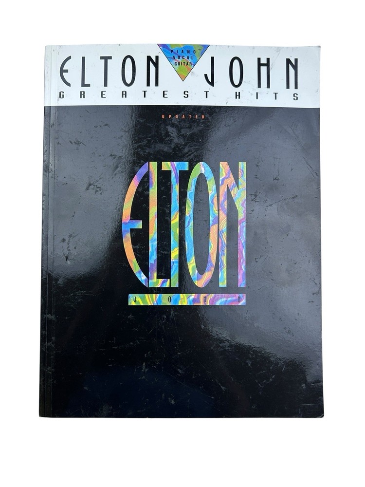 Elton John Greatest Hits Piano Vocal & Guitar Sheet Music Book Updated Vers 1991