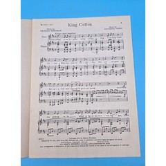 King Cotton 1952 Vintage Sheet Music My Darlin Aida Freidman Giuseppe Verdi