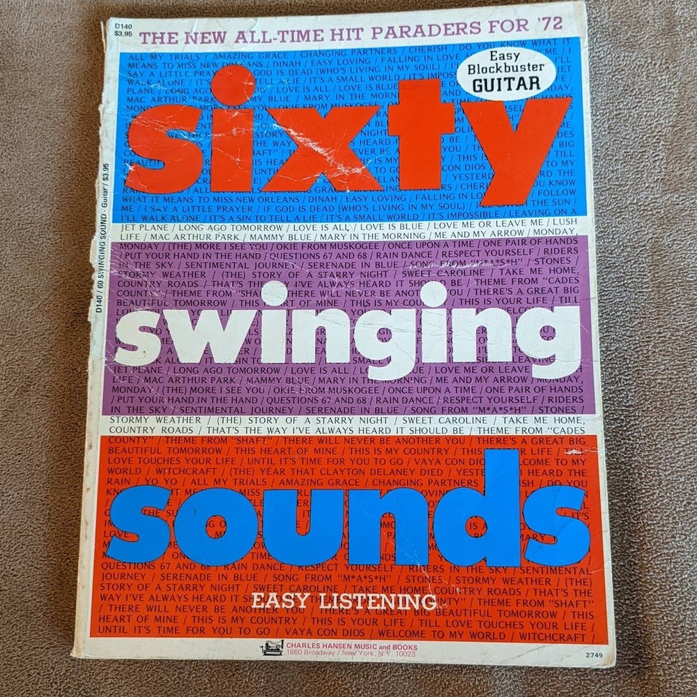 New All-Time Hit Paraders For &rsquo;72 Sixty Swinging Sounds Easy Listening Songbook