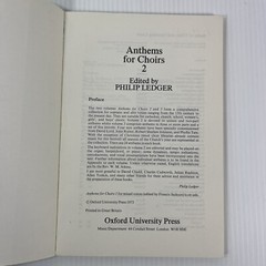 Anthems for Choirs Vol 1 2 3 and 4 Lot 4 Religious Choral Vocal Music Book