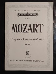 Mozart Choral Vocal Scores Lot of 3: Requiem Mass, Vesperae, and Missa Solemnis