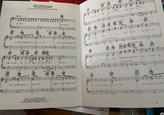 VTG 1965 Beatles YESTERDAY Lennon & McCartney Sheet Music Cherry Lane Music