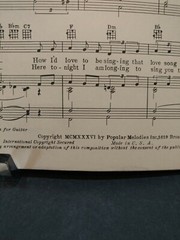 Whats The Name Of That Song? Piano Ukulele 1936 Sheet Music Cover Art Romanc F1M