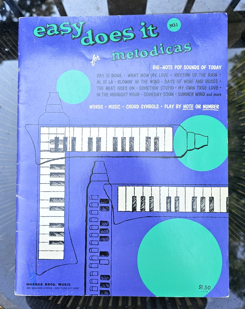 Vintage, Easy Does It for Melodicas No. 1 and 2 books by Walter Cramer 1959