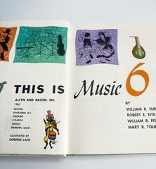 1963 This Is Music Text Book Instrumental Help Illustrated Sheet Allyn & Bacon