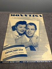 MONA LISA Sheet Music w Lyrics for Piano from Paramount CAPTAIN CAREY USA