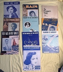 Vintage 1940s-50s Shapiro Bernstein Sheet Music Lot Of 10 Kay Starr Kitty Kallen