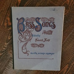 Oliver Ditson Company Bass Songs Edited by Heinrich Kiehl Vintage Songbook 1901