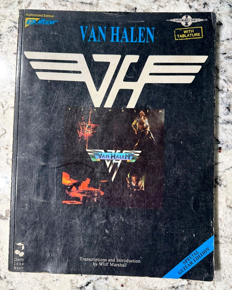 VAN HALEN Self Titled Guitar Tab Song Book 1990 Authorized Ed Cherry Lane Music