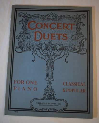 Antique Concert Duets for the Piano Theodore Presser, Classical Popular 1899