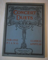 Antique Concert Duets for the Piano Theodore Presser, Classical Popular 1899