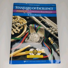 Vintage Music Book Piano Clarinet Trumpet Disney Songbook Standard Of Excellence