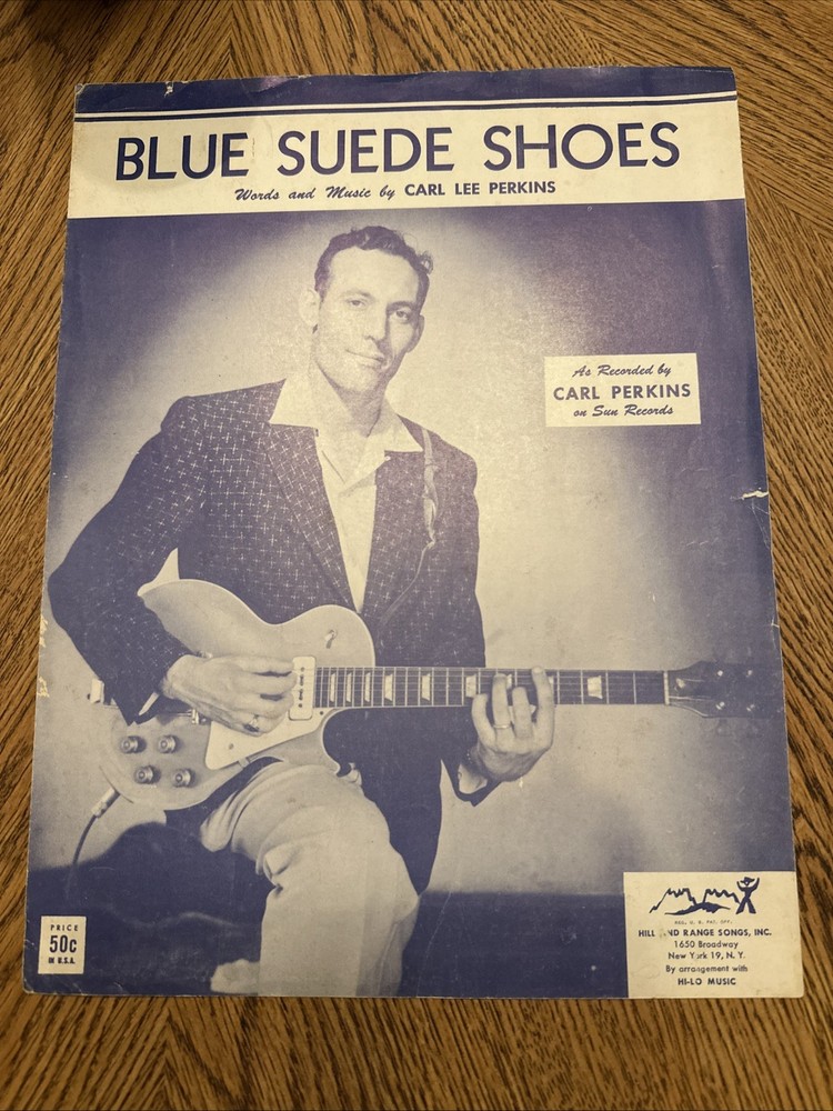 Blue Suede Shoes Sheet Music Carl Perkins 1956 Rockabilly Rock And Roll Standard