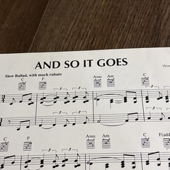 RARE Vintage “And So It Goes” Billy Joel Sheet Music Piano Guitar Vocals 1983 EX